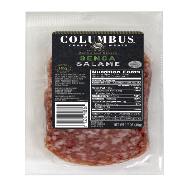 COLUMBUS(r) Genoa Salami sleeve . A1N1 - Front No Plunge In Package (Low Res)