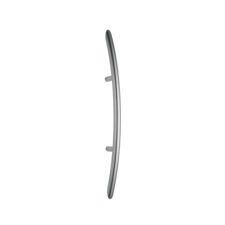 Curved 600mm Pull Handle in Stainless Steel