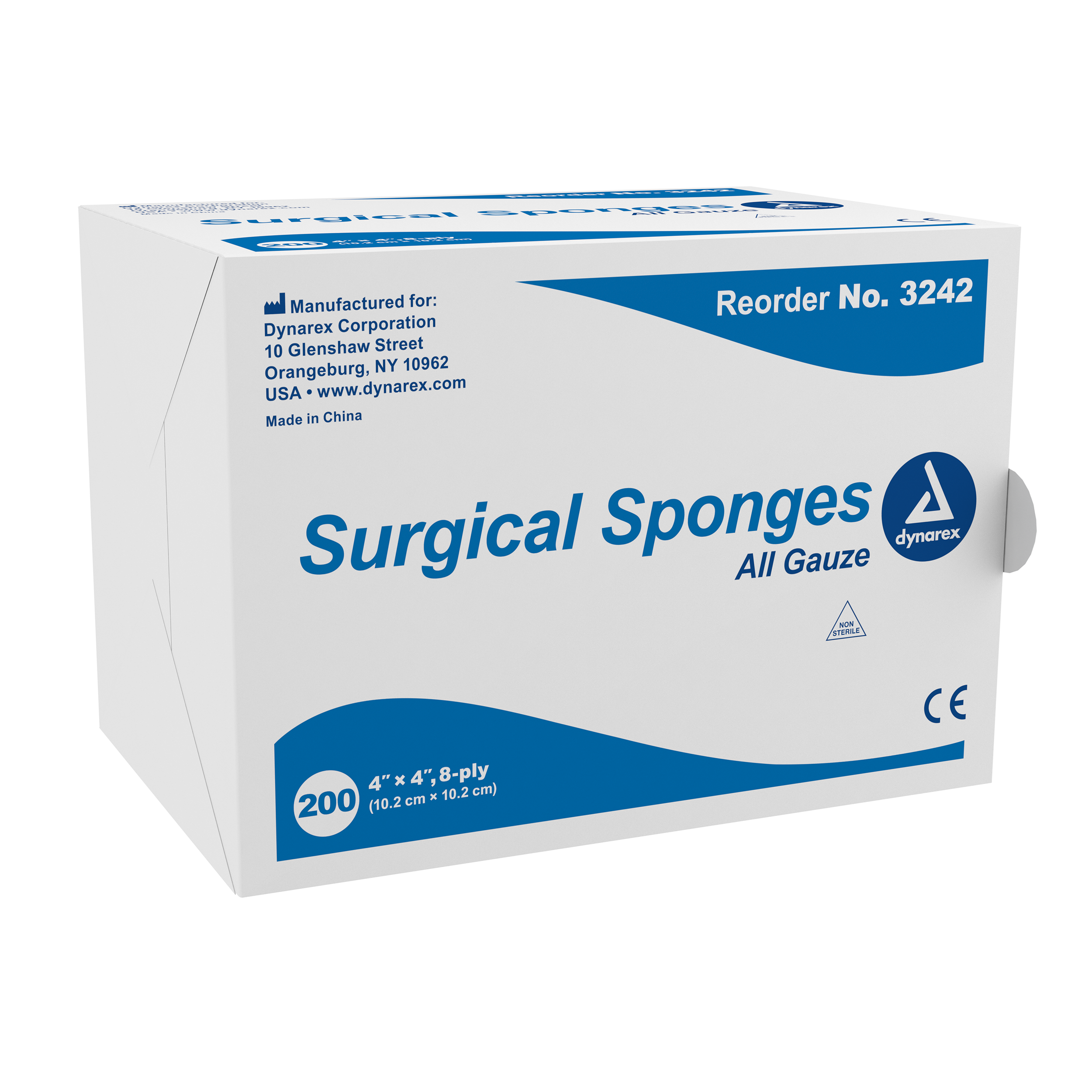 Surgical Gauze Sponge 4 x 4in 8 Ply
