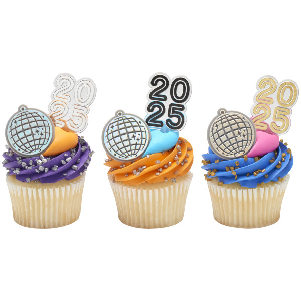 Disco Ball Cupcake Rings