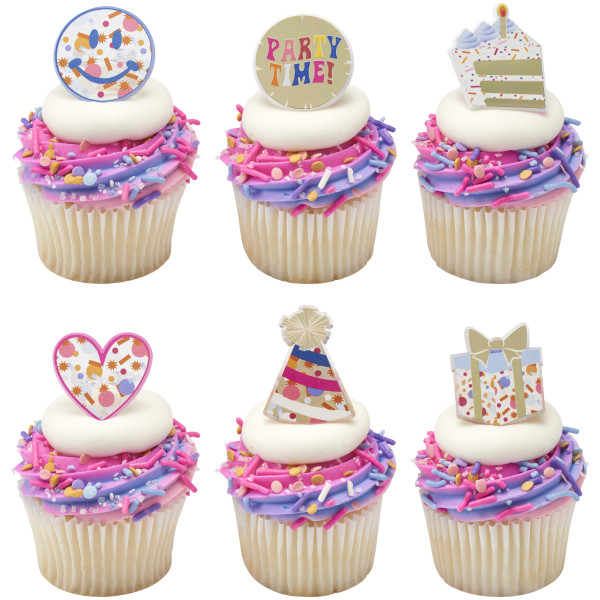 Packed Party Party Time Assortment Cupcake Rings