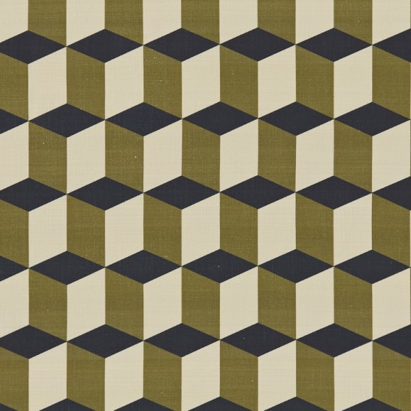 Cubes Khaki Roman blind
