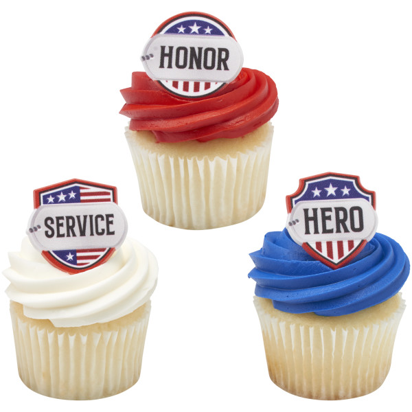 Patriotic Heroes Cupcake Rings