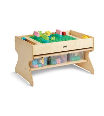 Jonti-Craft® Deluxe Building Table , Preschool Brick Compatible
