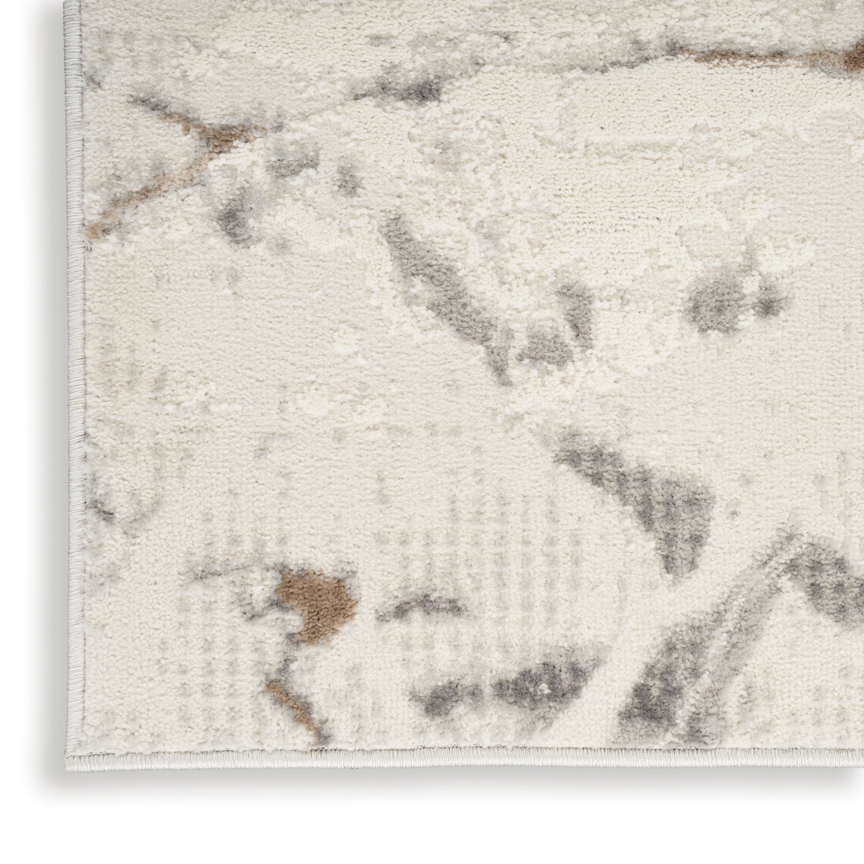 Nourison Elation 2' x 3' Ivory Grey Modern Indoor Rug