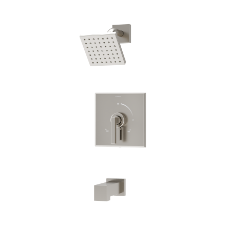 Duro Tub and Shower Trim Kit with VersaFlex Integral Diverter for Test Cap Valve
