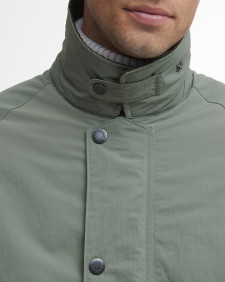 Winter Wadded Showerproof Mac Green Slate