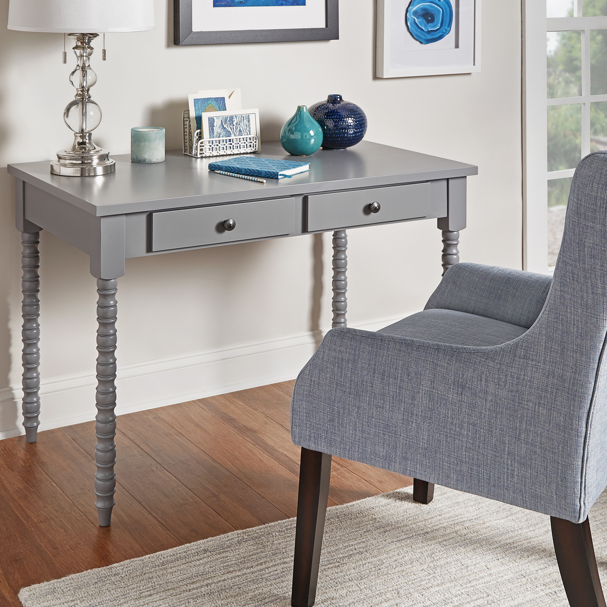 2-Drawer Helix Legs Office Desk