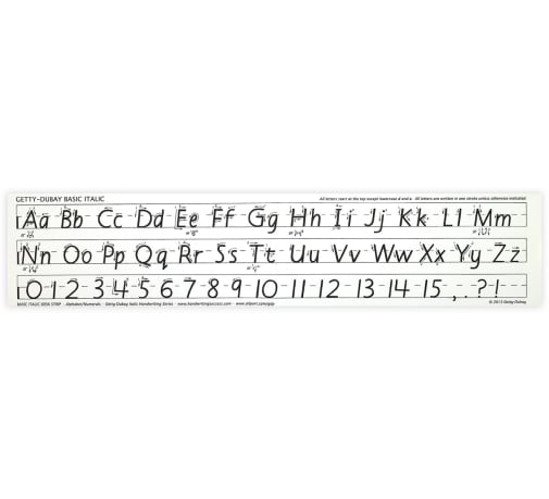 Getty-Dubay Basic Italic Desk Strip