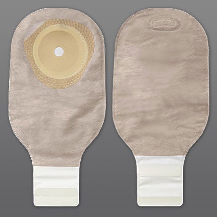 Premier™ One-Piece Beige Filtered Colostomy Pouch, Pre-cut to Fit 35 mm Stoma