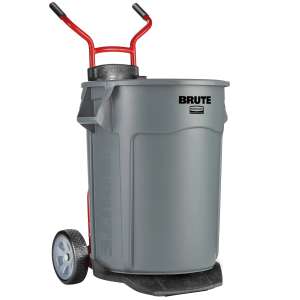 Rubbermaid Commercial, BRUTE, Black, Receptacle Dolly