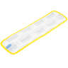 Rubbermaid Commercial, HYGEN, Scrubber Microfiber Hook & Loop Mop, 18"W, Yellow
