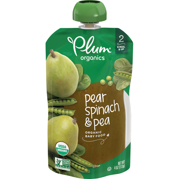 Pear, Spinach & Pea Baby Food