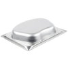 Half-size 2 ½-inch-deep Super Pan® stainless steel Super Shapes kidney-style wild pan