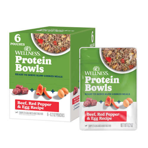 Wellness Protein Bowls Beef, Red Pepper & Egg Front packaging