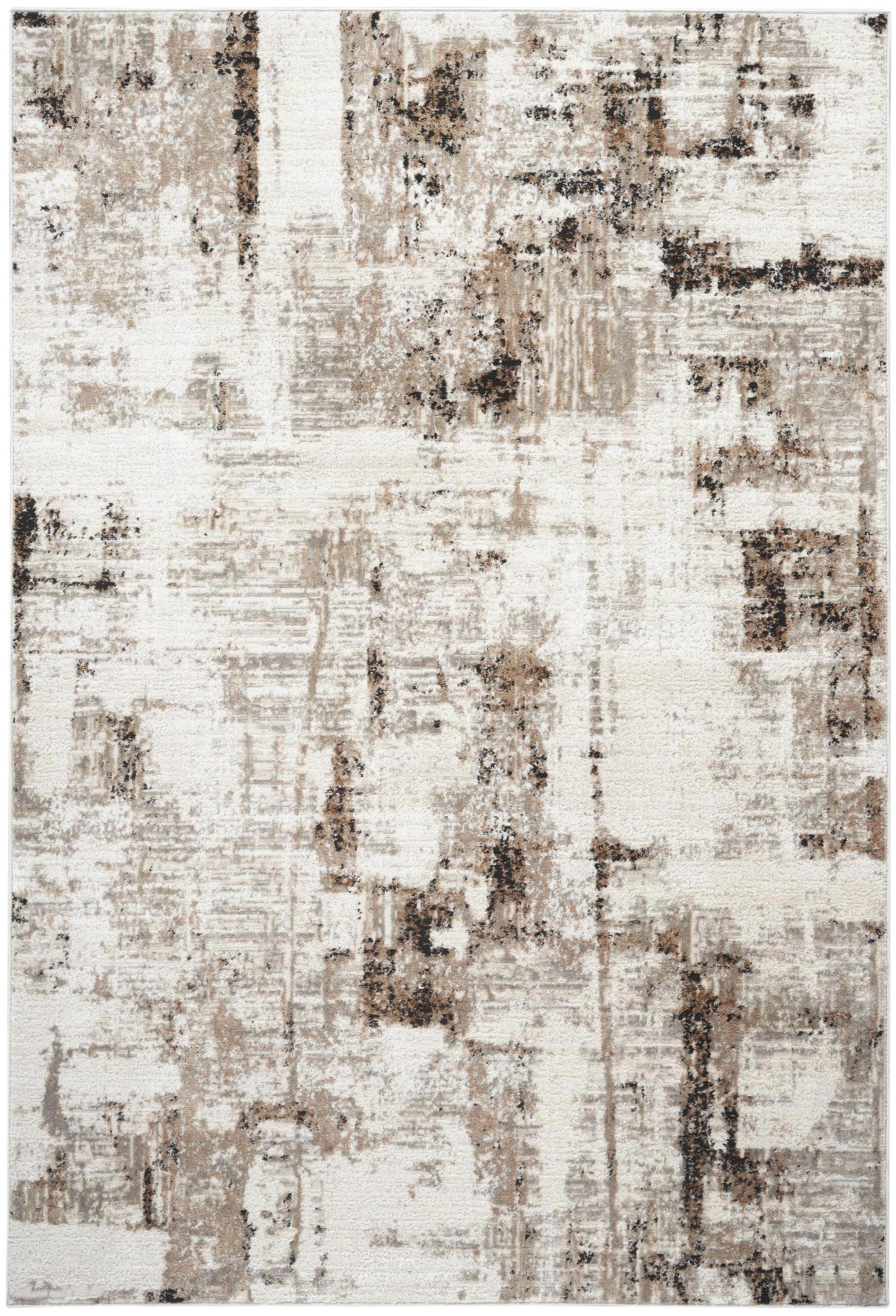 Calvin Klein CK029 Captivating 5'3" x 7'3" Cream Beige Modern Indoor Rug