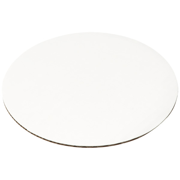 8" Round Waxed Corrugated Cake Board