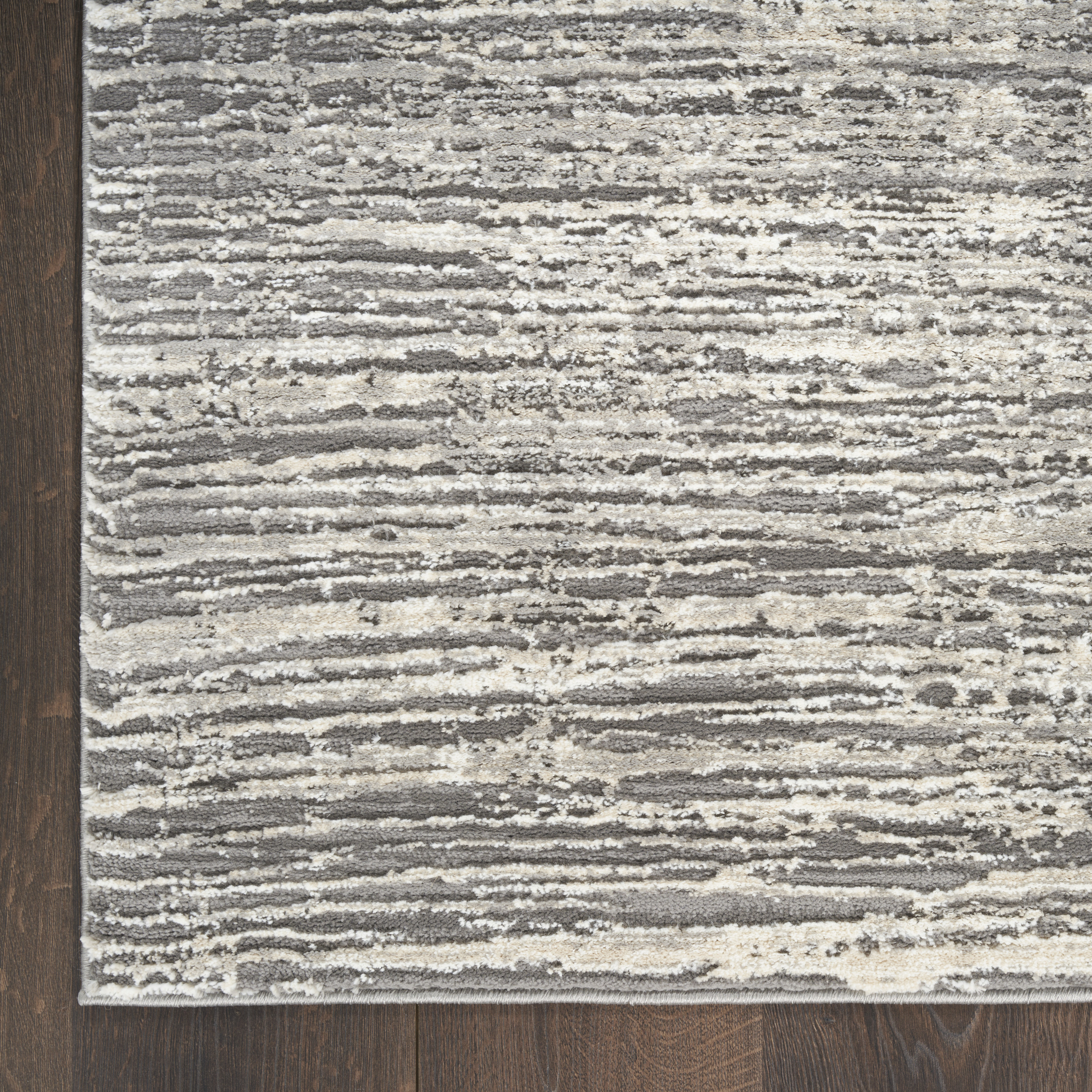Nourison Sustainable Trends 9' x 12' Ivory Grey Modern Indoor Rug