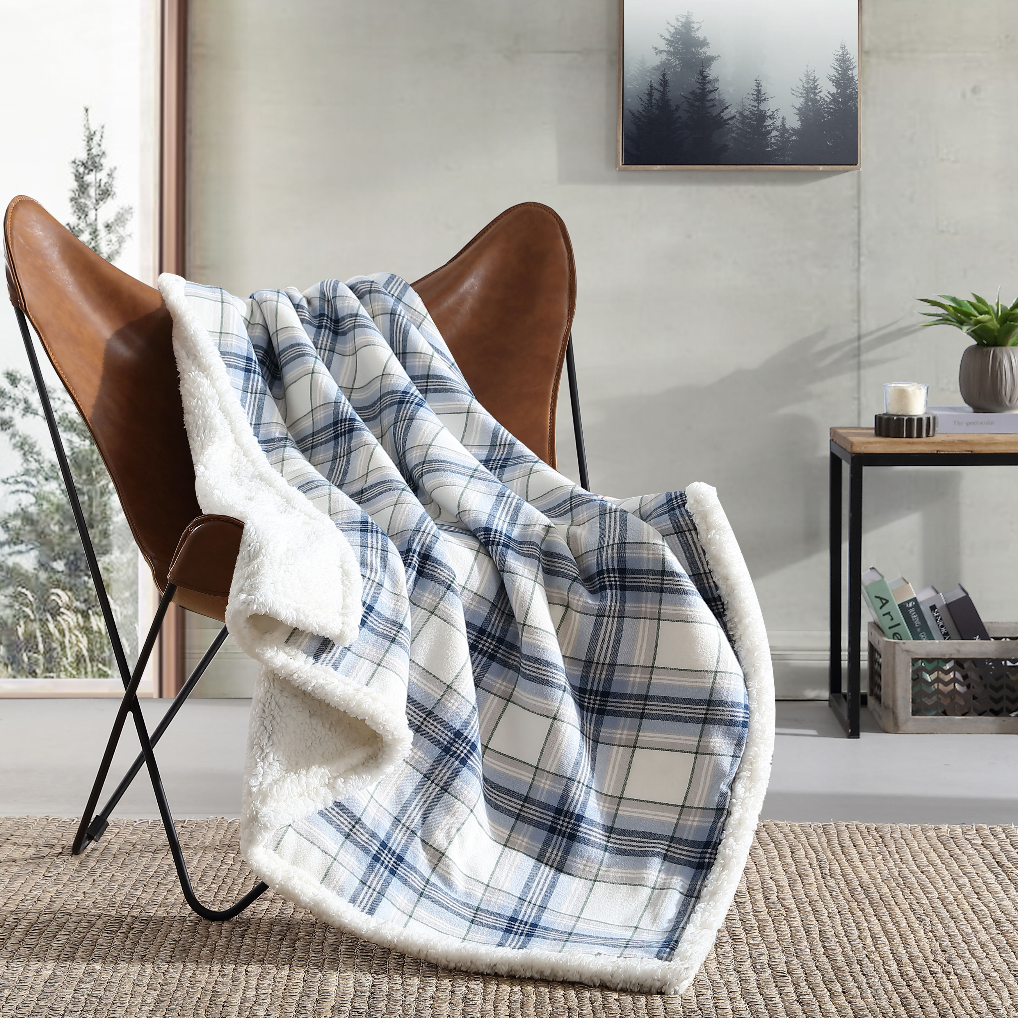 Eddie Bauer Plush-Fleece Throw Blanket