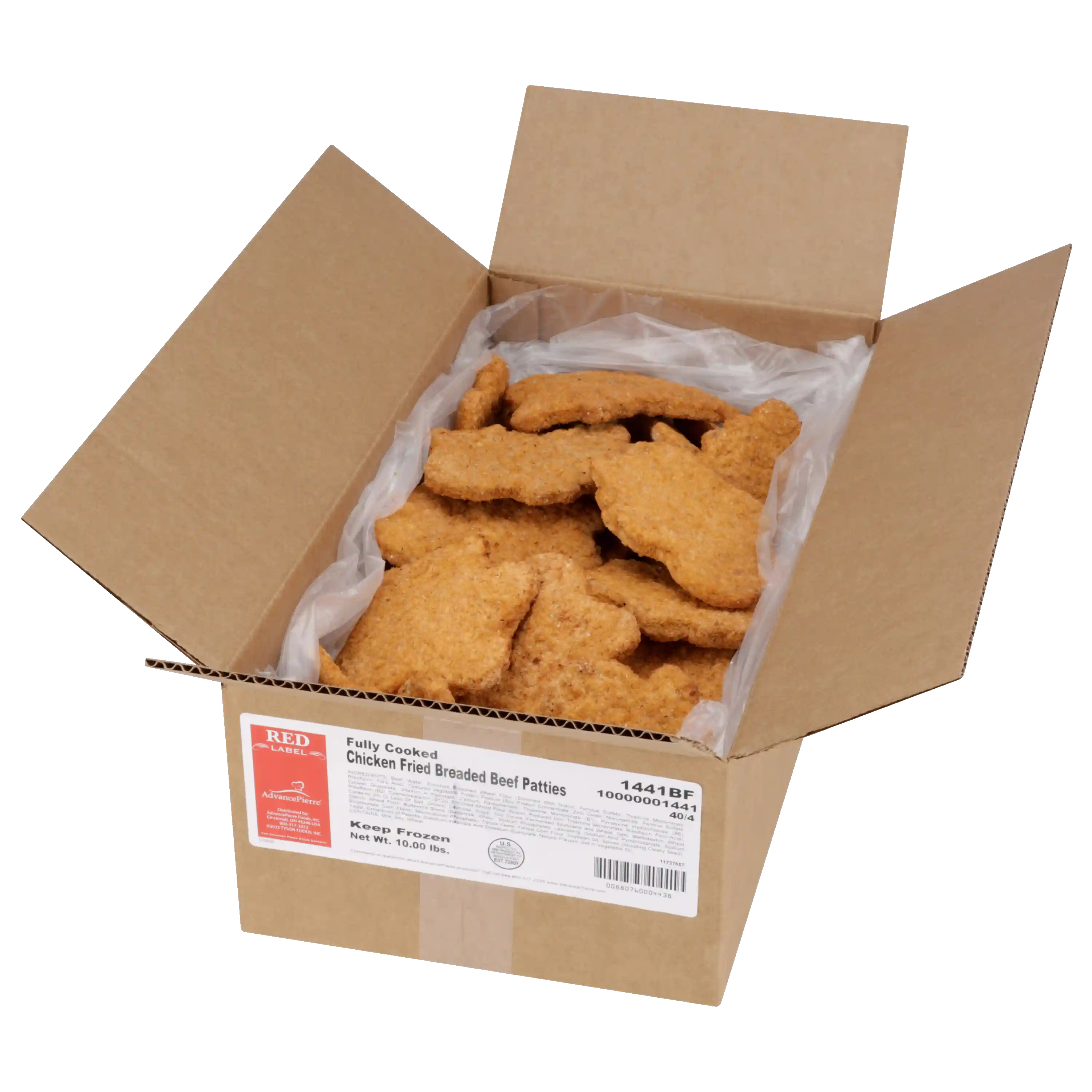AdvancePierre™ Red Label Fully Cooked Breaded Western Crumb Style Country Fried Beef Patties, 4 oz_image_4