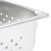 Half-size 4-inch-deep Super Pan V® perforated stainless steel steam table pan