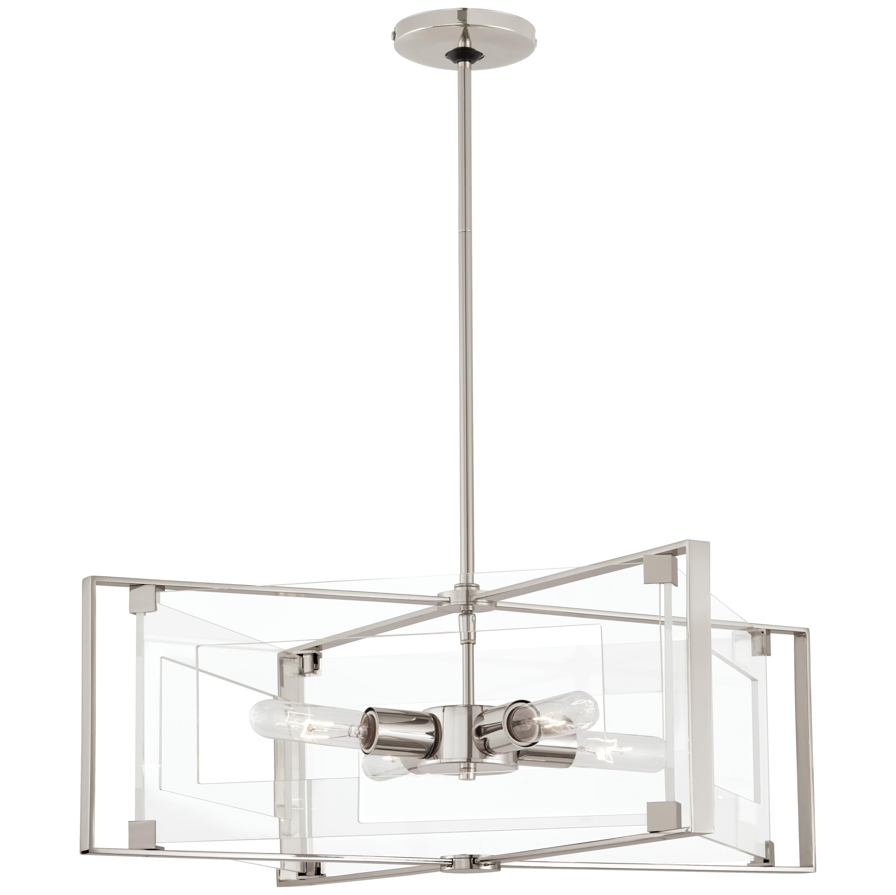 Crystal Clear - 4 Light Semi Flush