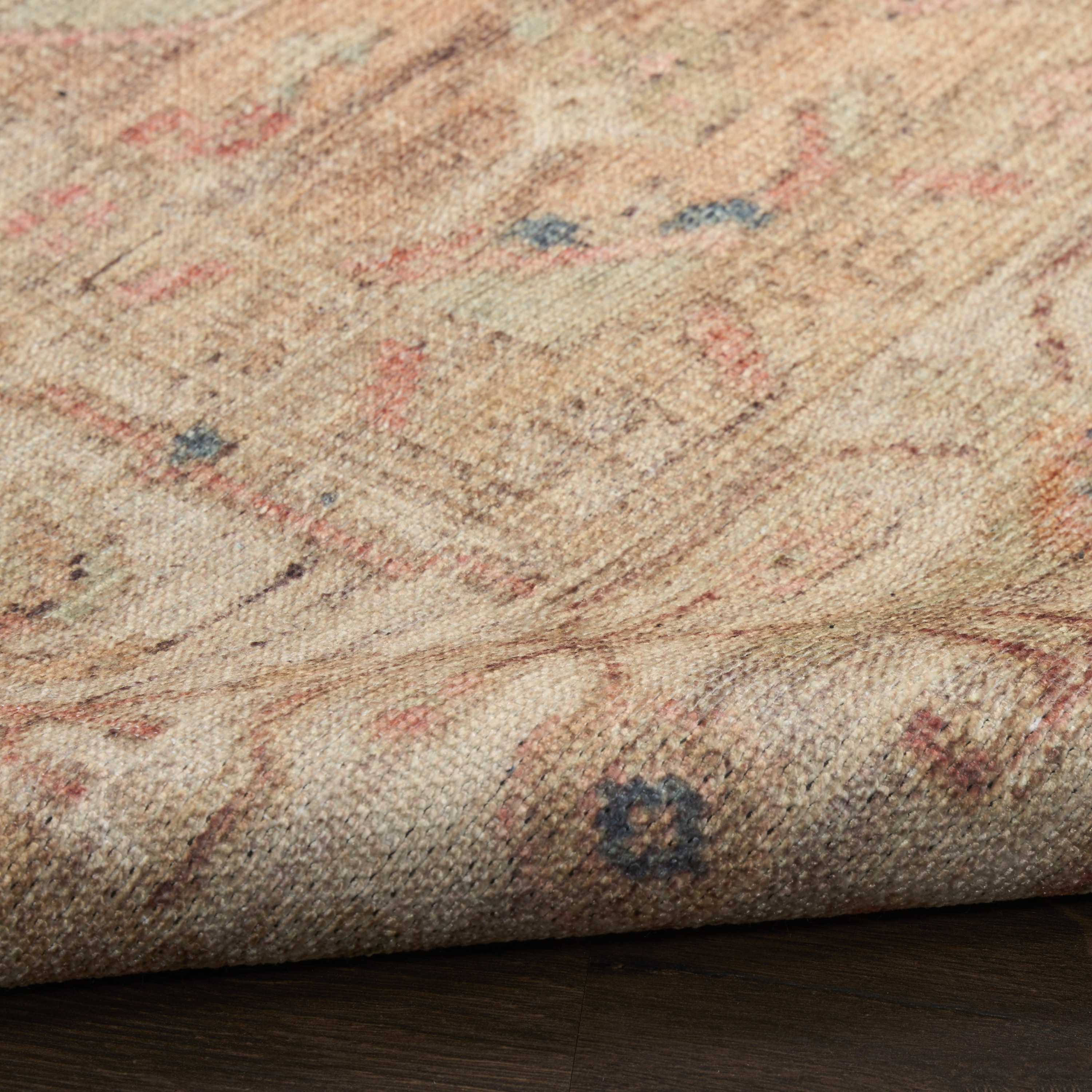 Nourison Vintage Washables 9'10" x 13'2" Multicolor Vintage Indoor Rug