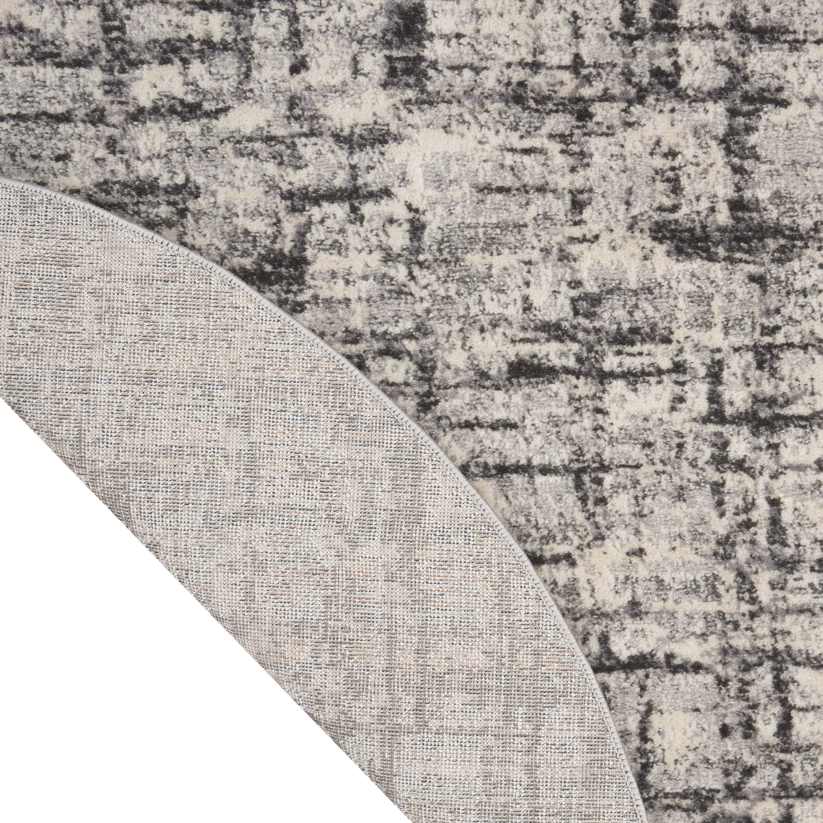 Calvin Klein CK950 Rush 8' x Round Ivory/Grey Modern Indoor Rug