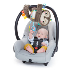 Bright Starts Slingin’ Sloth Travel Buddy Plush Attachable Stuffed Animal Infant Toy, Multicolor - image 2 of 16