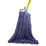 Hillyard, Blend Cut-End Wet Mop Head with 1.25" Headband, 32 oz, Blue