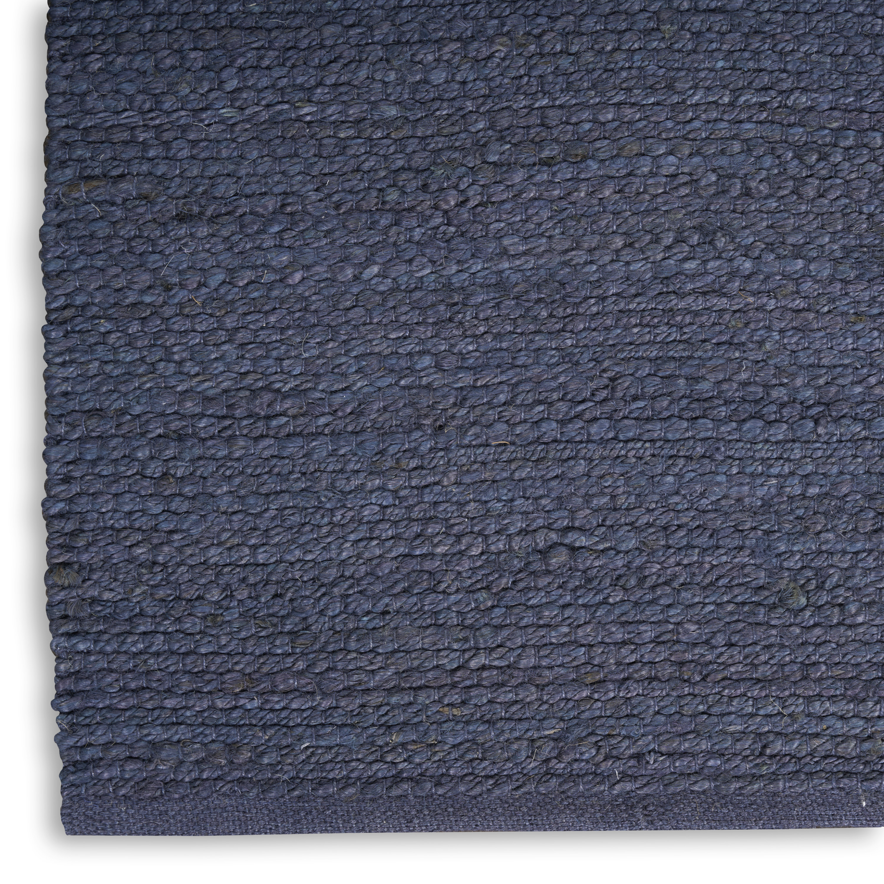 Nourison Natural Jute 5' x 7' Navy Farmhouse Indoor Rug