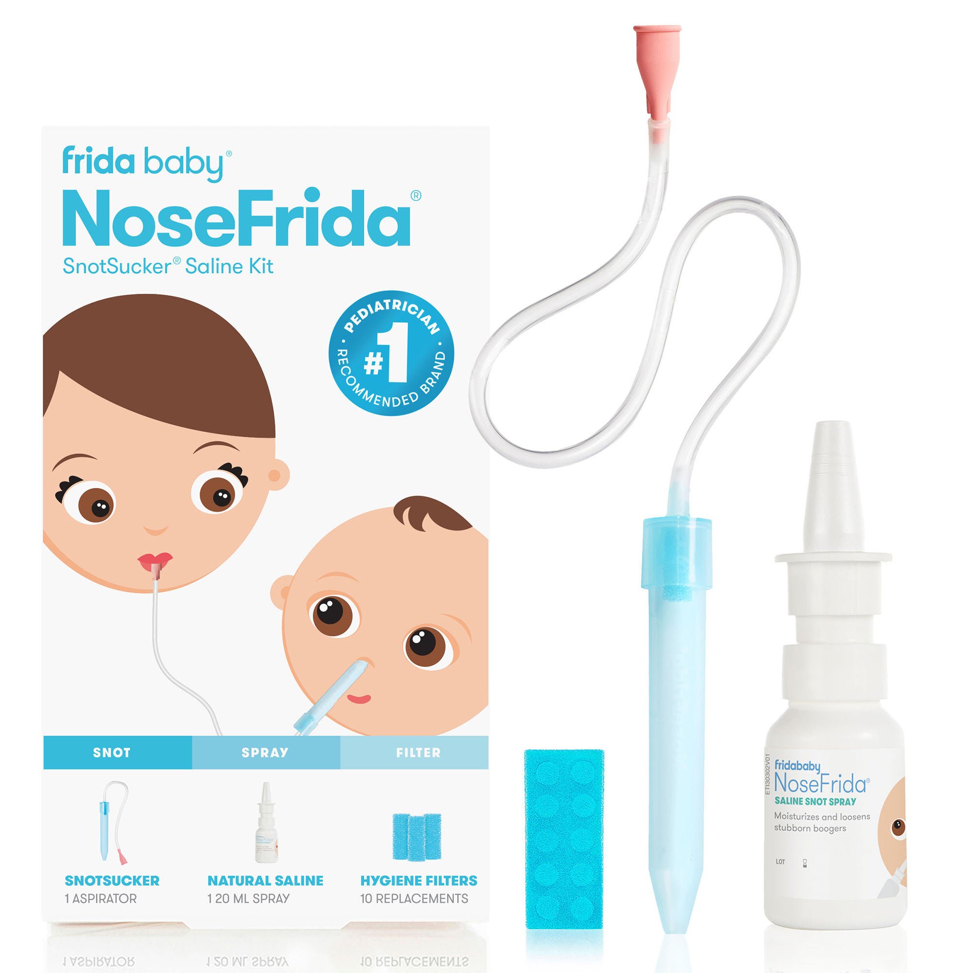 Baby Frida® NoseFrida, the Snotsucker Saline Kit