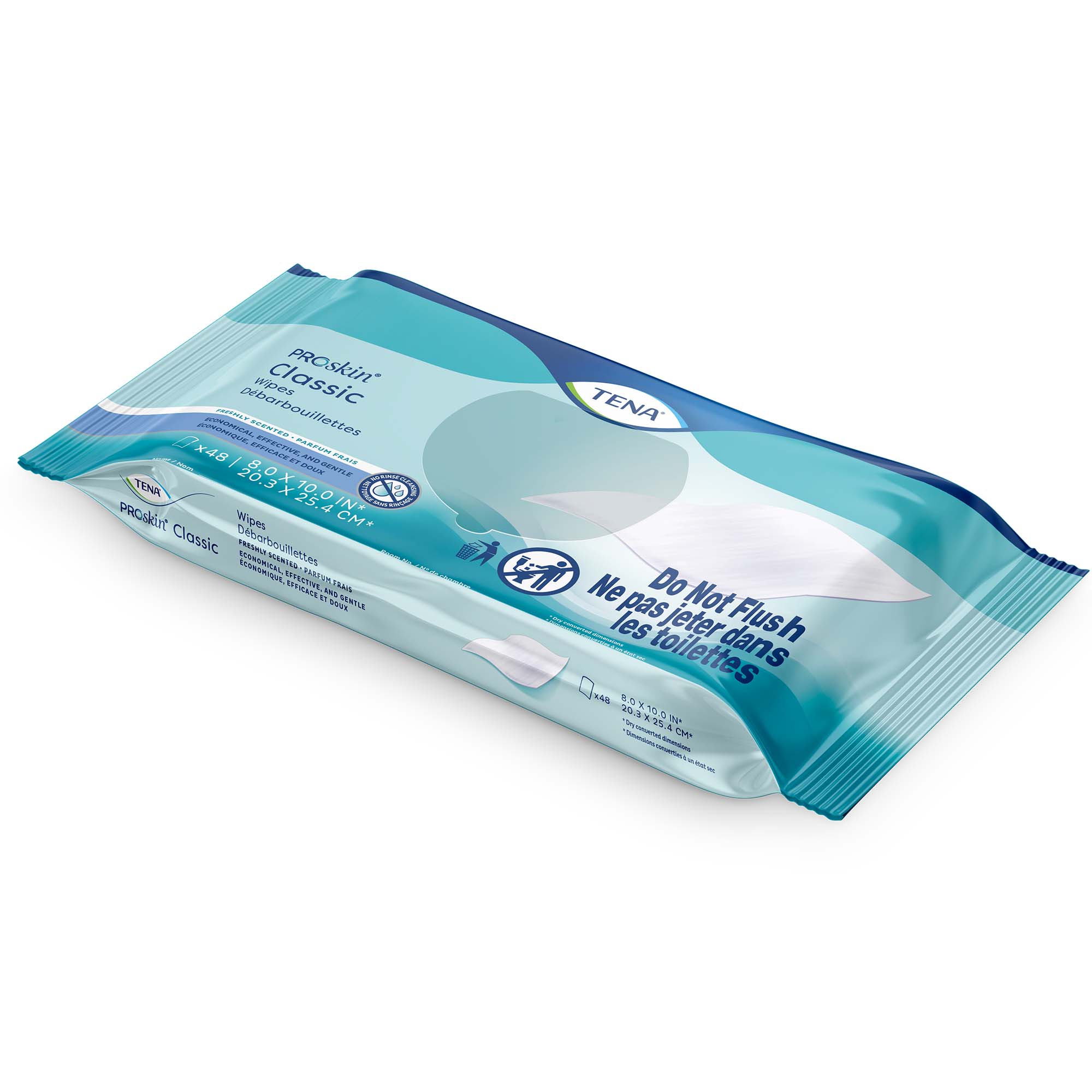 Essity HMS North America Inc WIPES, CLASSIC TENA PROSKIN 8.0"X10.0" (48/PK 12PK/CS)