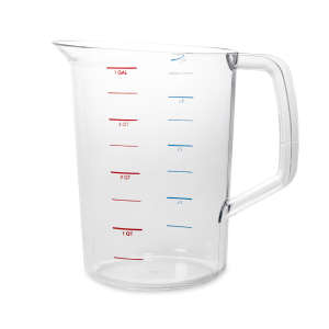 Rubbermaid Commercial, Bouncer® Measuring Cup, 4 Qt, Clear