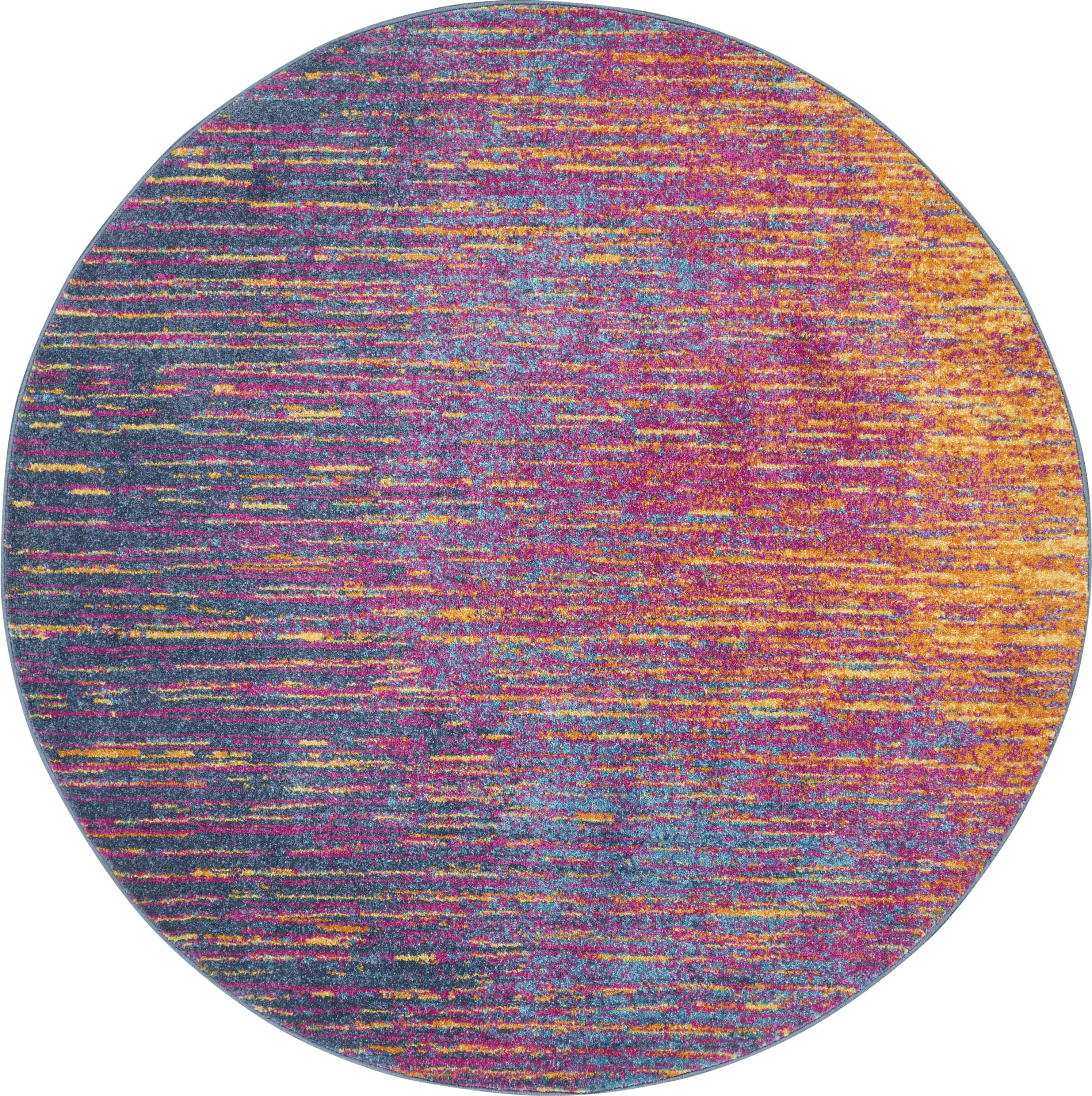 Nourison Passion 8' x Round Multicolor Modern Indoor Rug