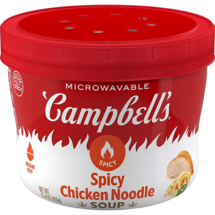 Spicy Chicken Noodle Soup Microwavable Bowl