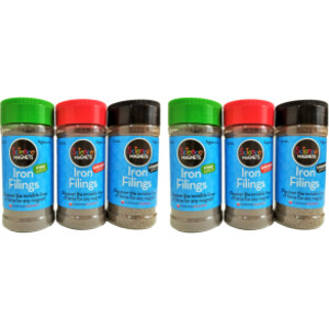 Two Iron Filings Variety Packs, 6 Jars Total