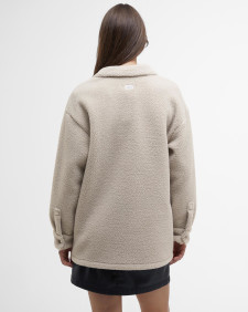 Peyton Fleece Overshirt Silver Cloud