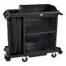 Rubbermaid Commercial, Housekeeping Cart, Compact Size, Black