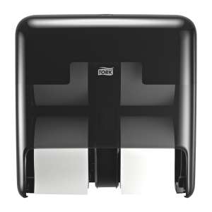 Tork, OptiServe® 4-Roll, Coreless Bath Tissue Dispenser, Black