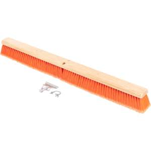 Carlisle, Flo-Pac, 36in, Flagged Sweep, Polypropylene Bristles, Orange