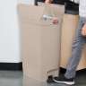 Rubbermaid Commercial, Streamline, Step-On, 18 gal, Resin, Beige, Rectangle, Receptacle