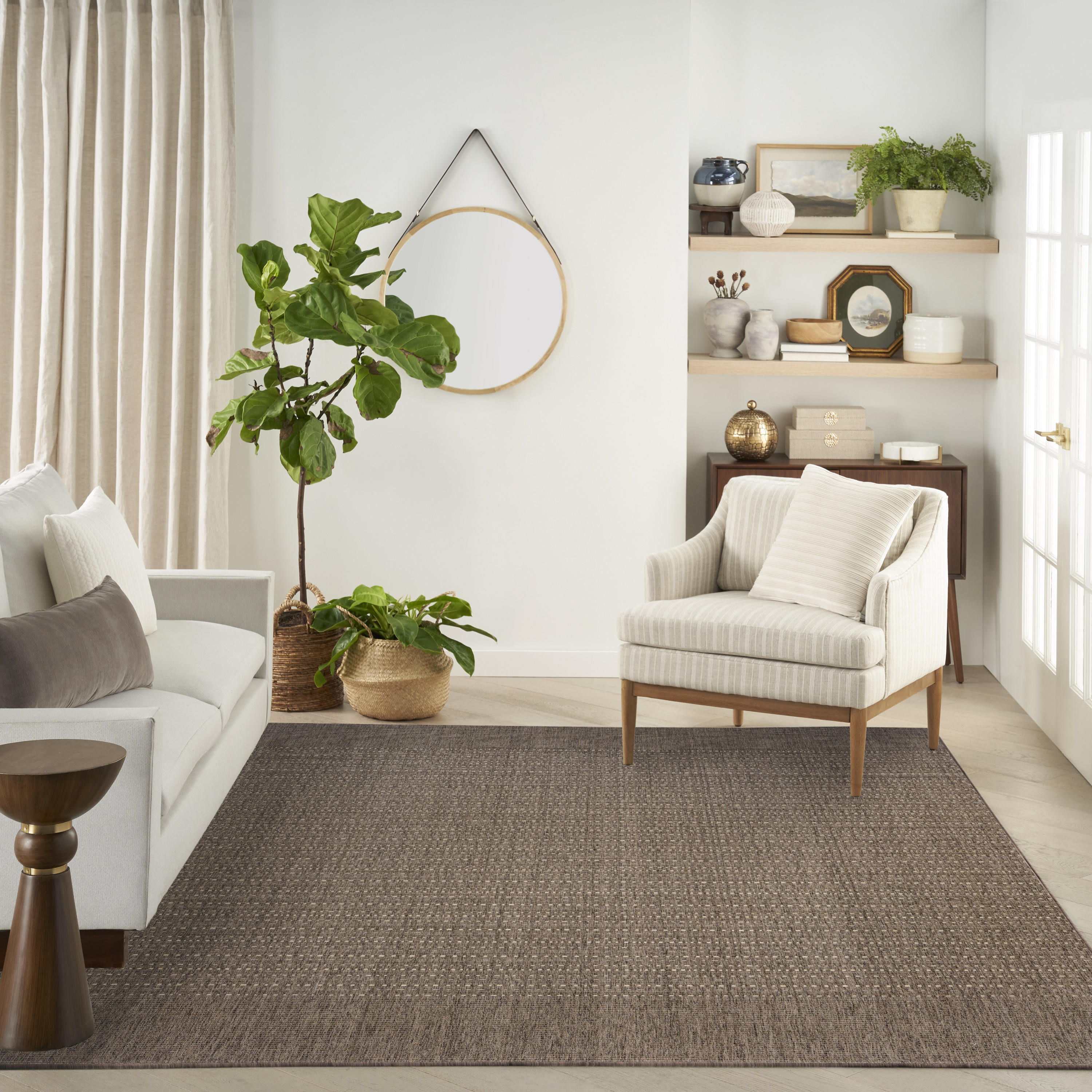 Nourison Tulum 9' x 12' Brown Outdoor Rug