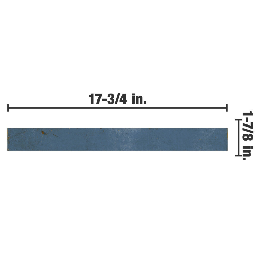 Phoenix Blue 1-7/8 in. x 17-3/4 in. Porcelain Floor and Wall Tile