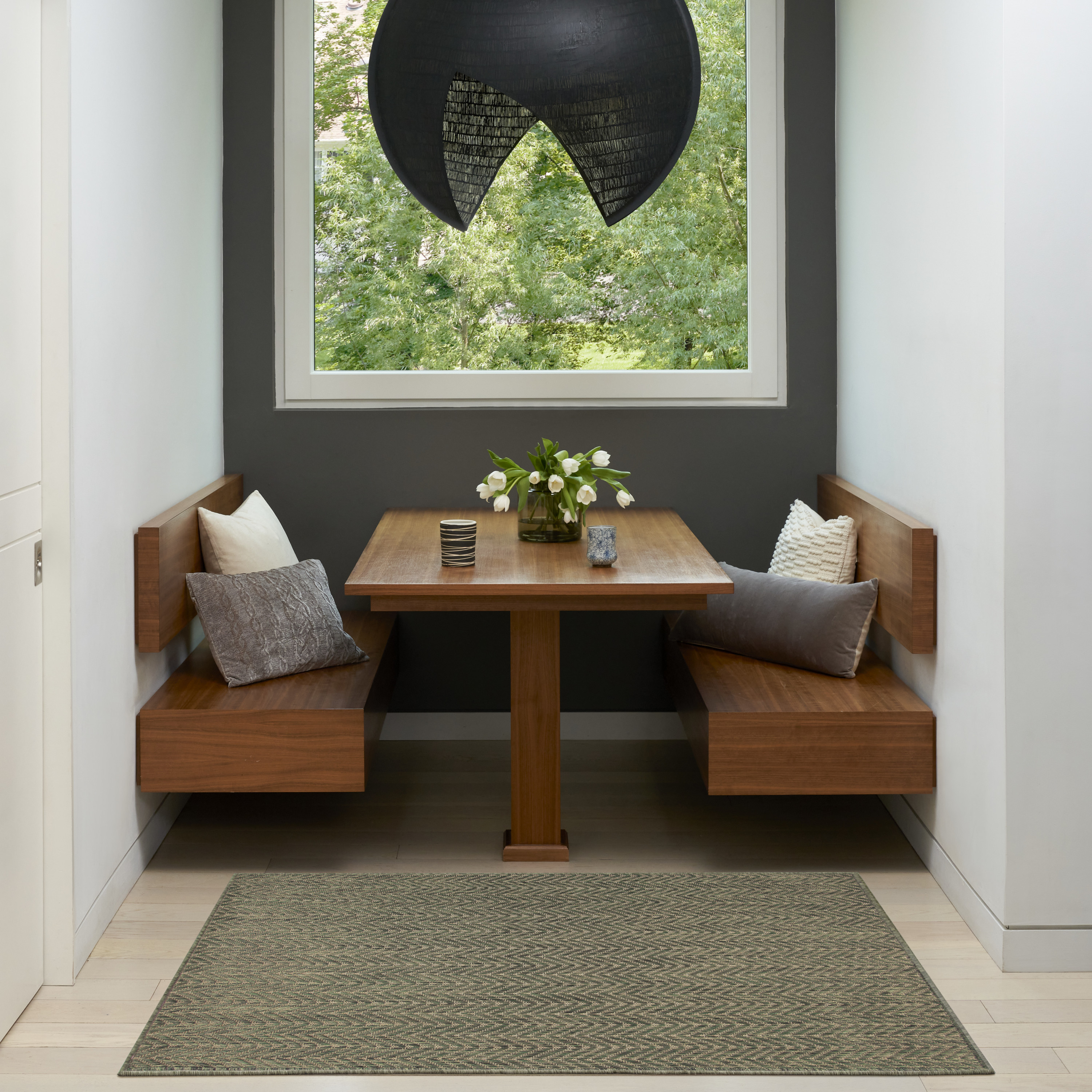 Nourison Horizon Indoor/Outdoor 2' x 3' Green Modern Rug