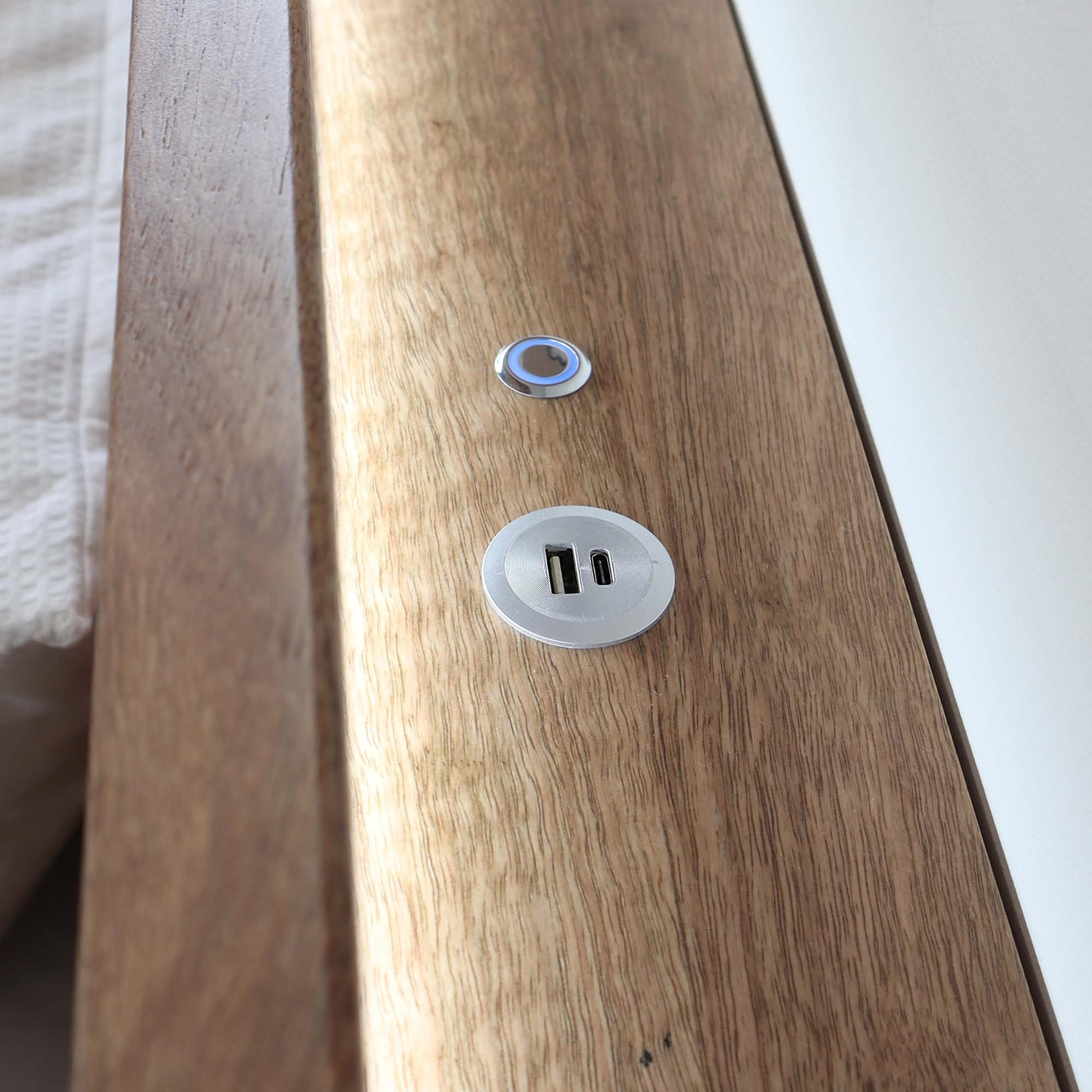 Detail image of the  San Remo Bed Frame, Natural from Forty Winks