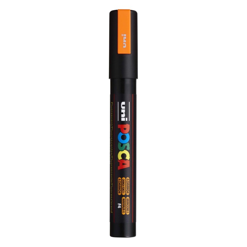 PC-5M Paint Markers, Medium Bullet Tip (1.8-2.5 mm), Fluorescent Orange