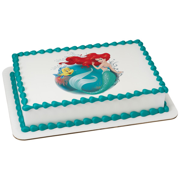 Disney Princess The Little Mermaid Make A Splash PhotoCake® Edible Image®