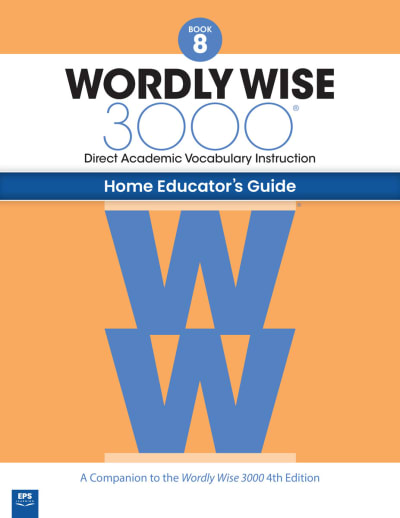 Wordly Wise 3000 Home Educator Guide Book 8 (4th Edition)
