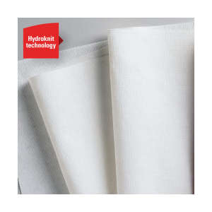 KIM41026, Kimberly Clark, WypAll  PowerClean X80 Heavy Duty, 1/4 Fold, 12.00"x12.50", Hydroentangled, Industrial Wipers, White